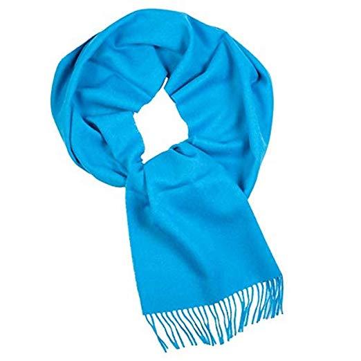 100% Natural Alpaca scarf, Blue