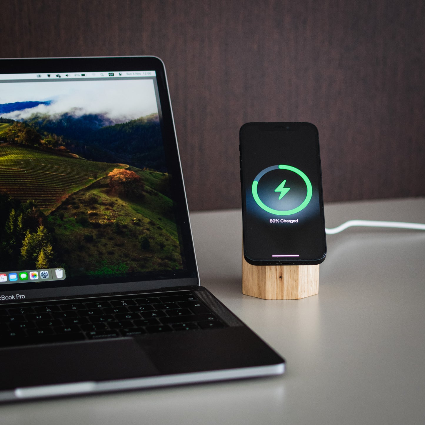 Wooden MagSafe Wireless Charger