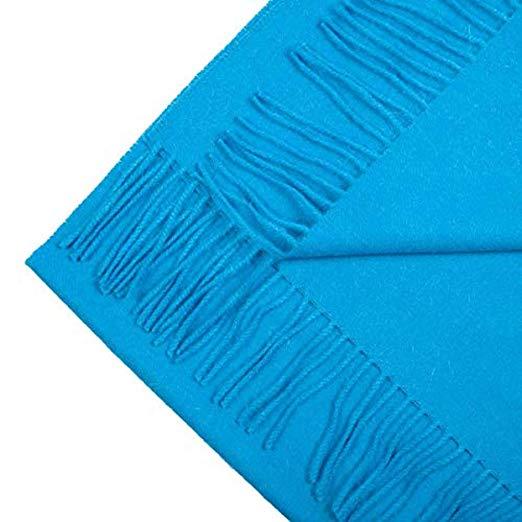 100% Natural Alpaca scarf, Blue