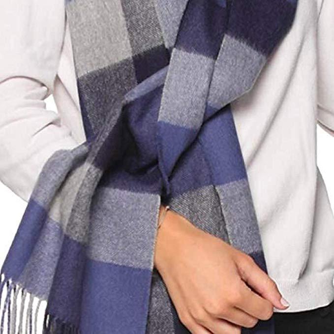 100% Natural Alpaca scarf, dark blue