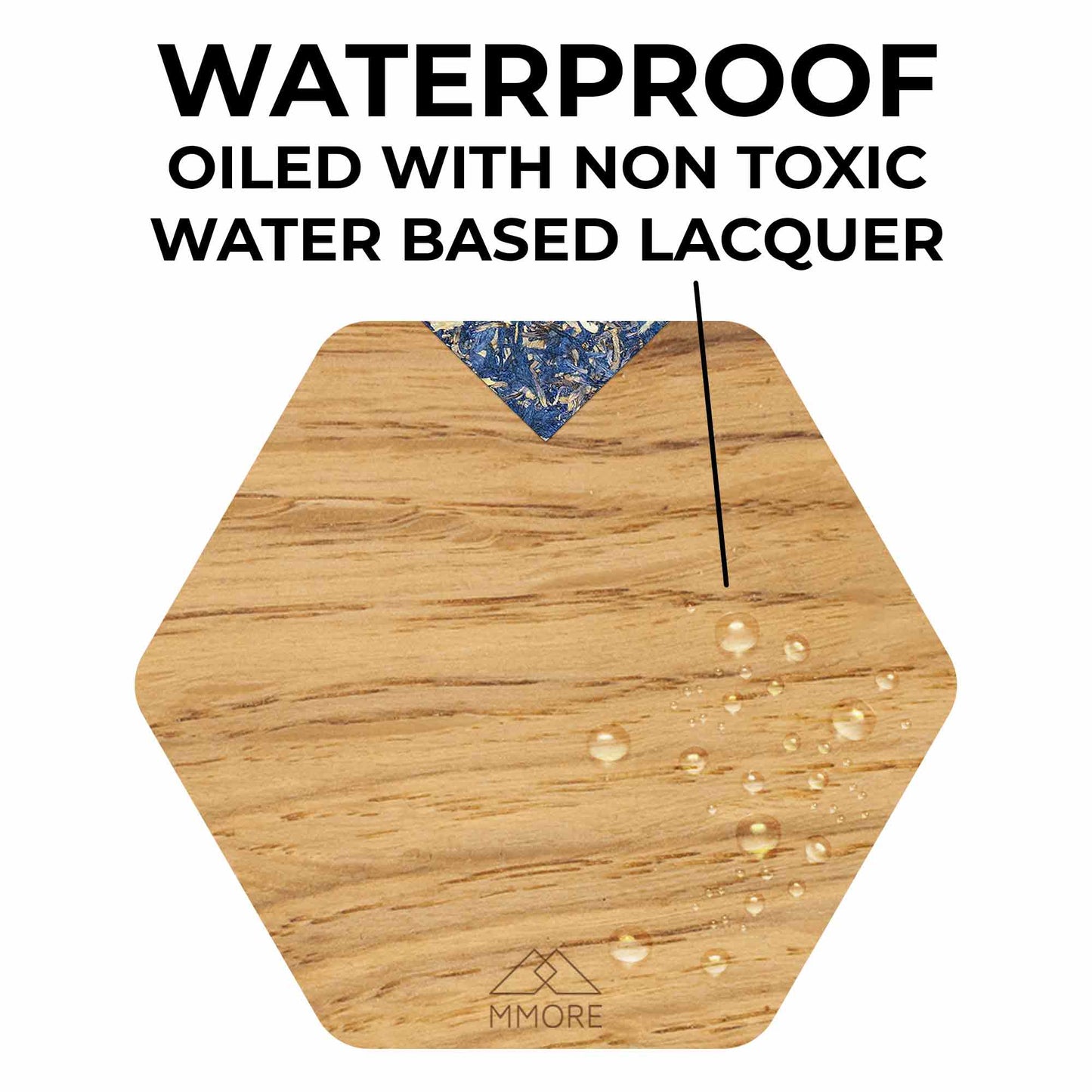 Oak Wooden Coasters / Set of 4 coasters