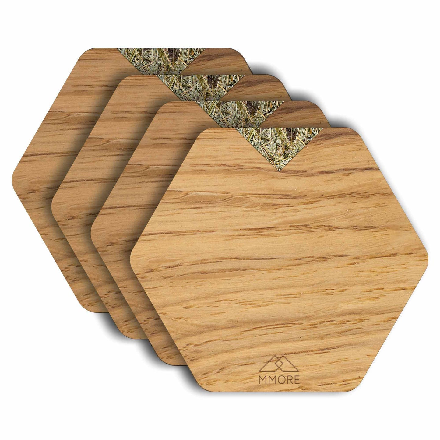 Oak Wooden Coasters / Set of 4 coasters