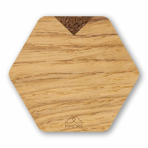 Oak Wooden Coasters / Set of 4 coasters