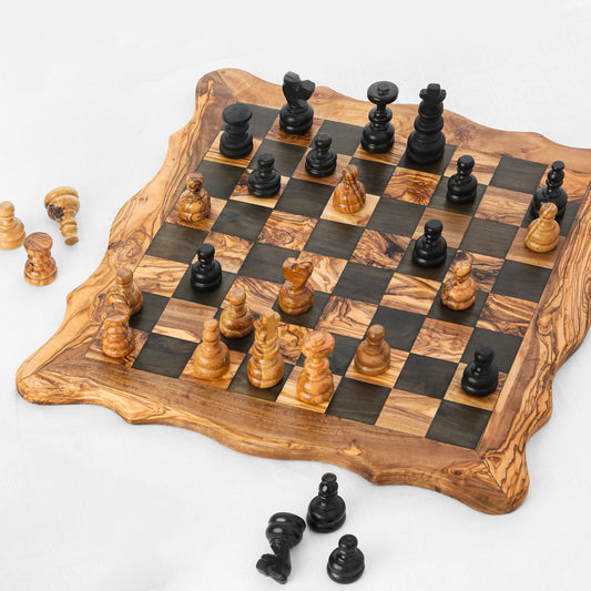 Artisan Olive Wood Chess Set