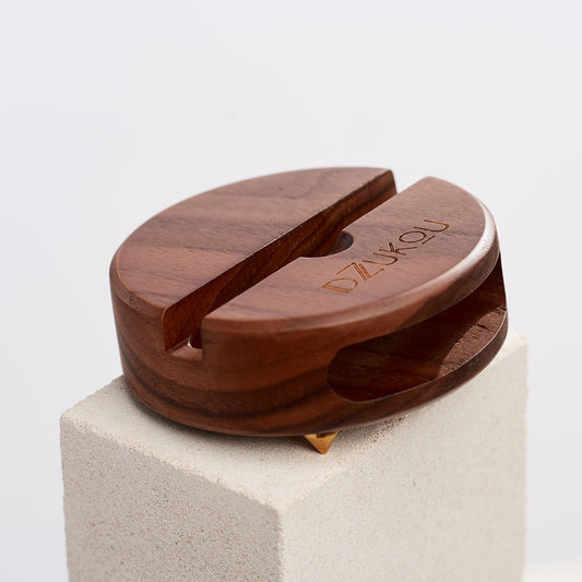 Walnut Phone Stand and Sound Amplifier