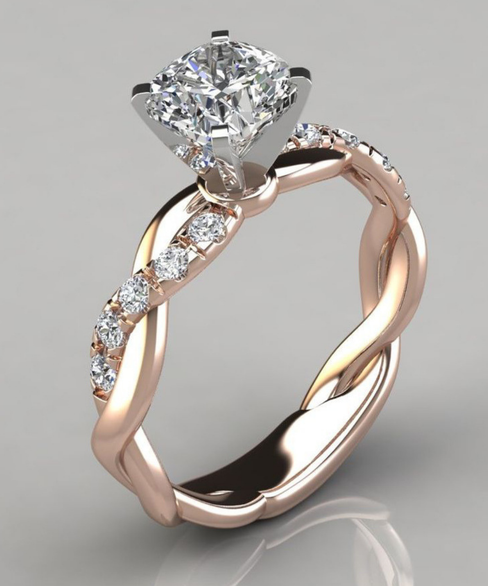"Fairy Tales" Sterling Silver Ring, 18-Karat Gold plated