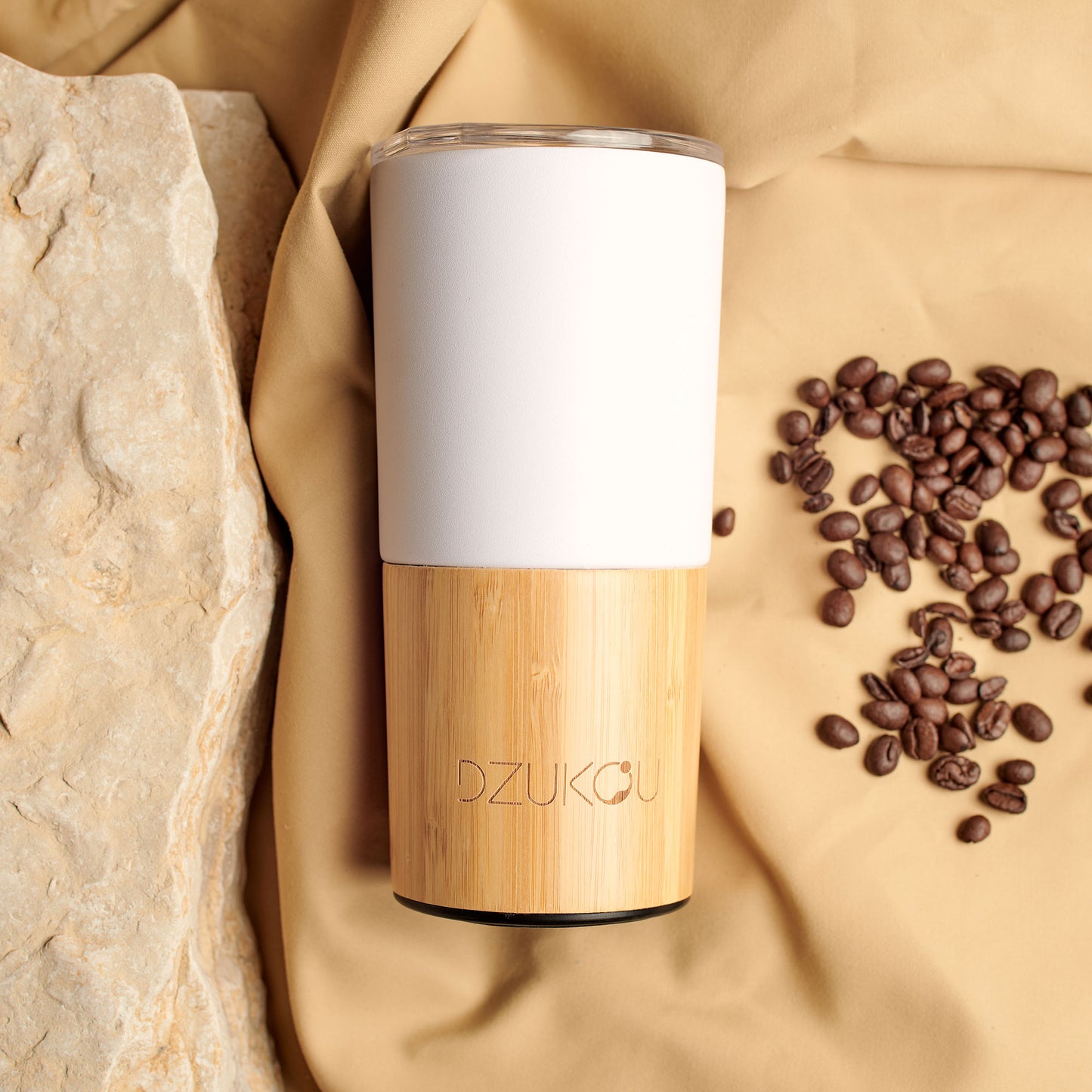 Bamboo Thermos Bottle and Coffee Mug Bundle