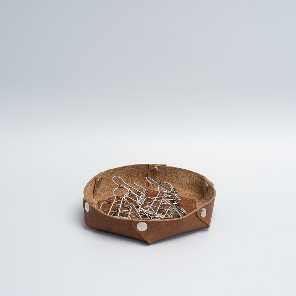 Leather organiser for desks